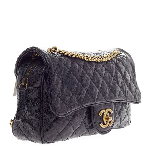 chanel shiva bag|Chanel Black Caviar Leather Shiva Flap Bag – Season 2 Consign.